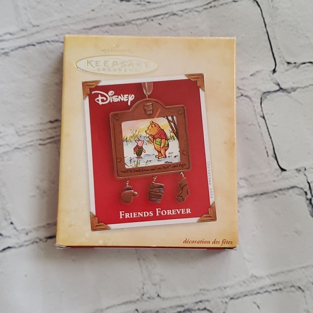 💜Winnie The Pooh "Friends Forever" Keepsake Ornament